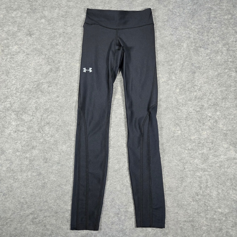 Under Armour Womens Black HeatGear Compression Athletic Leggings XS